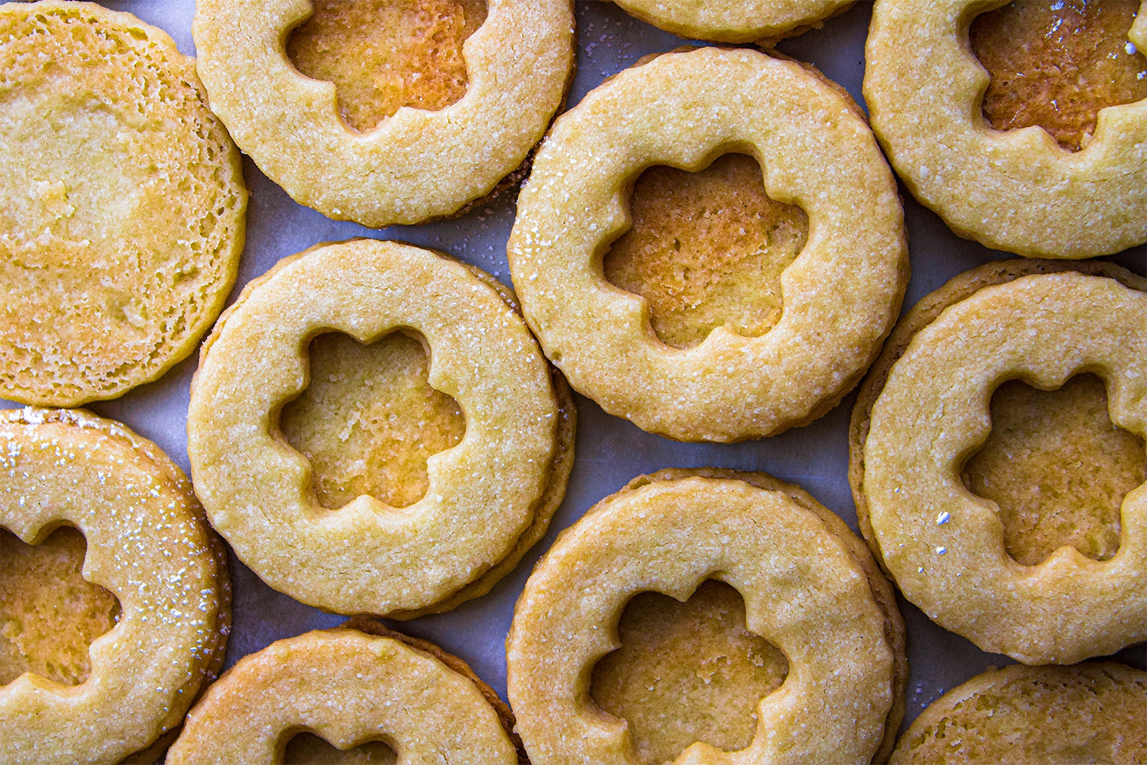 Raspberry Jam Shortbread Cookies