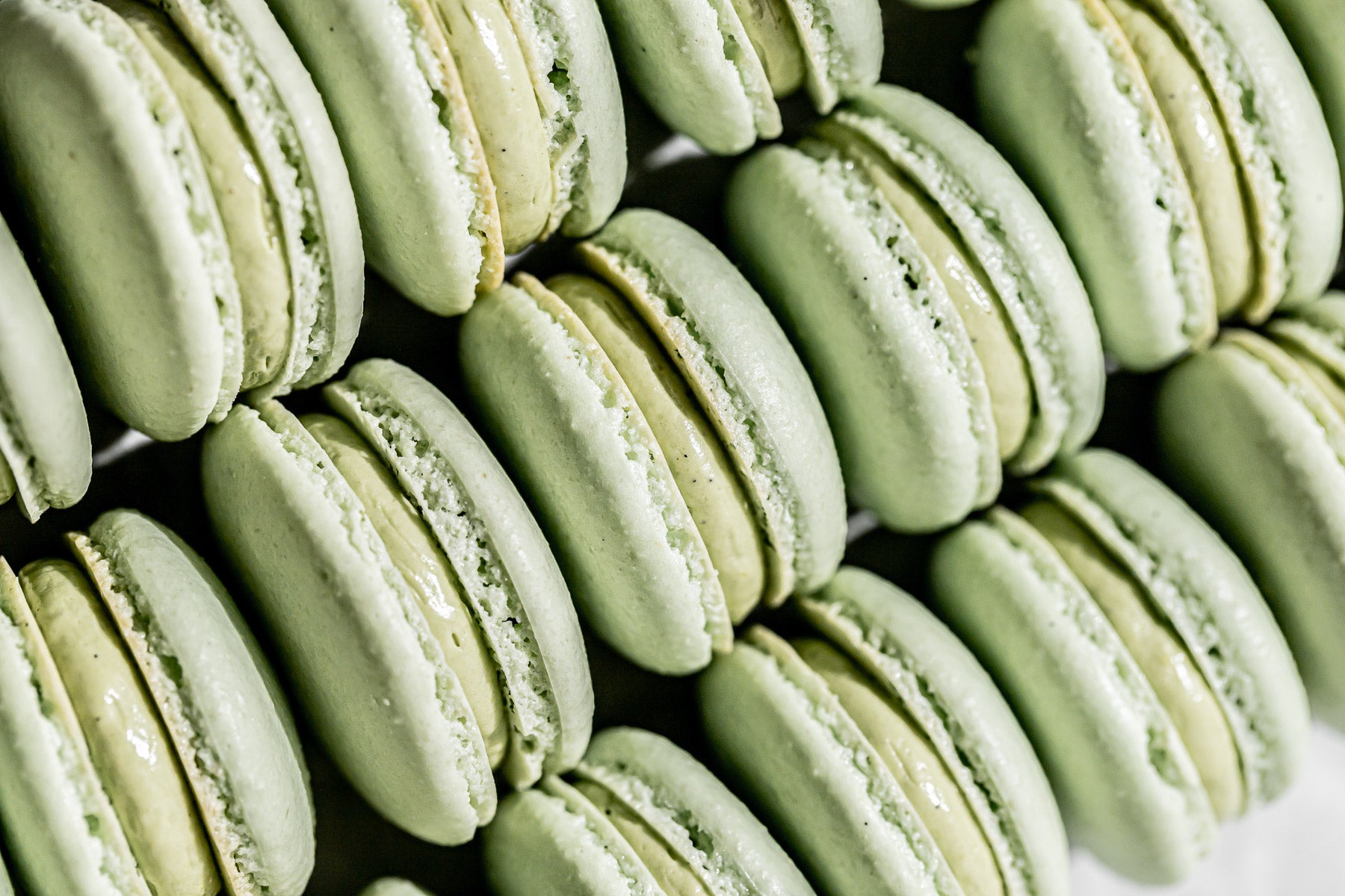 Pistachio Macarons with French Buttercream - Sloane's Table