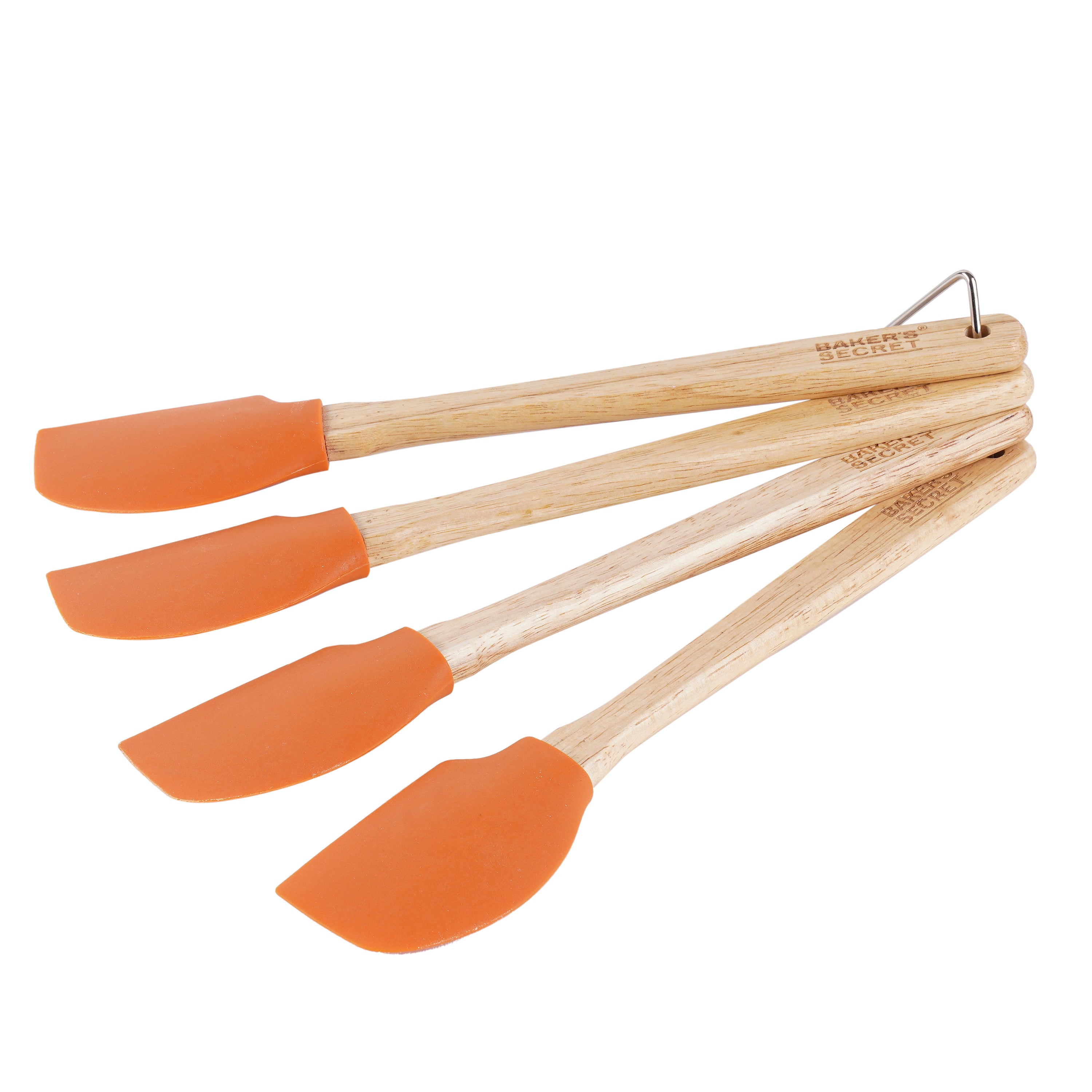 Baker s Secret 4pcs Silicone Spatula Set 12 Kitchen Tools