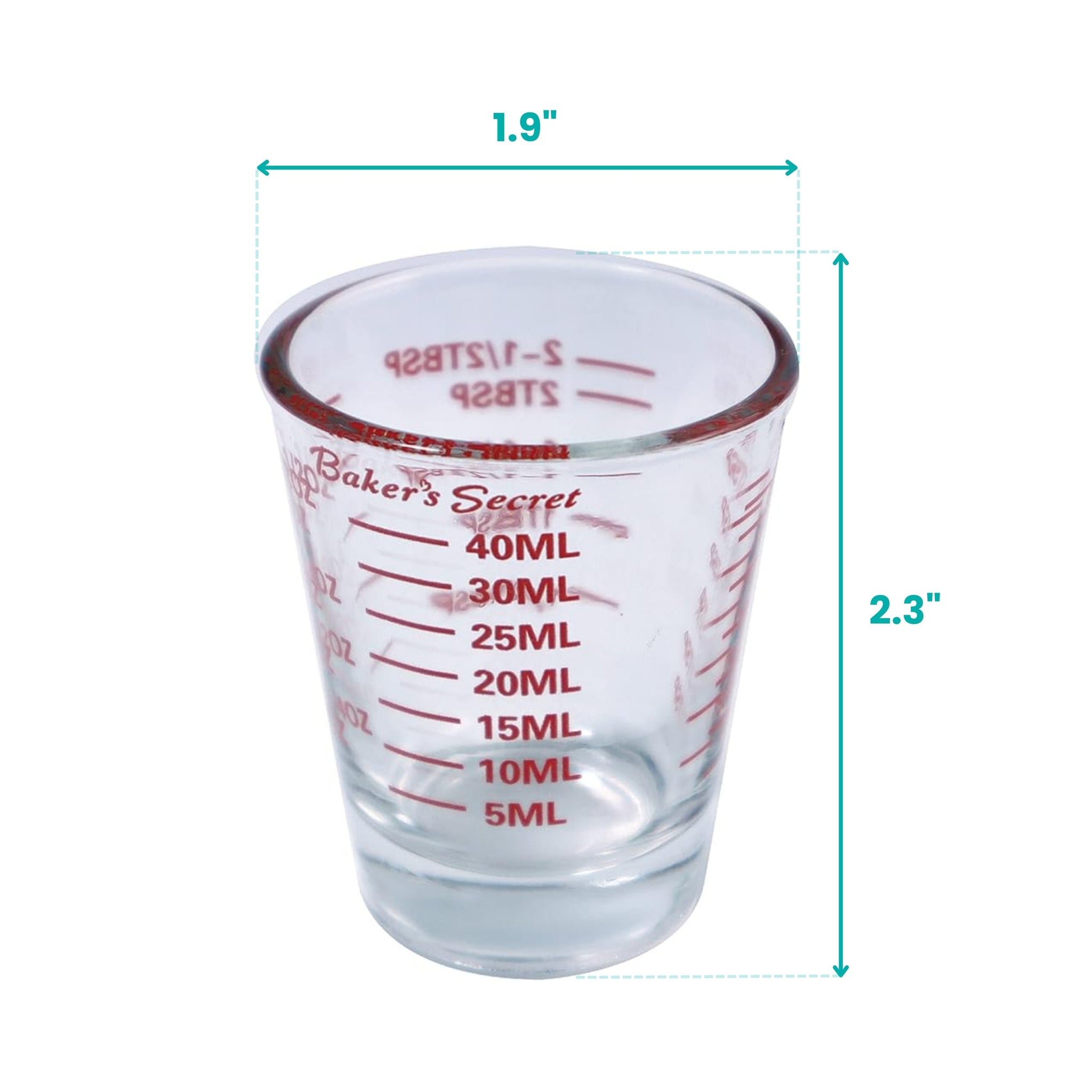 1.5oz Measuring Cup - Shot Glass  Cookware Accessories - Baker's Secret