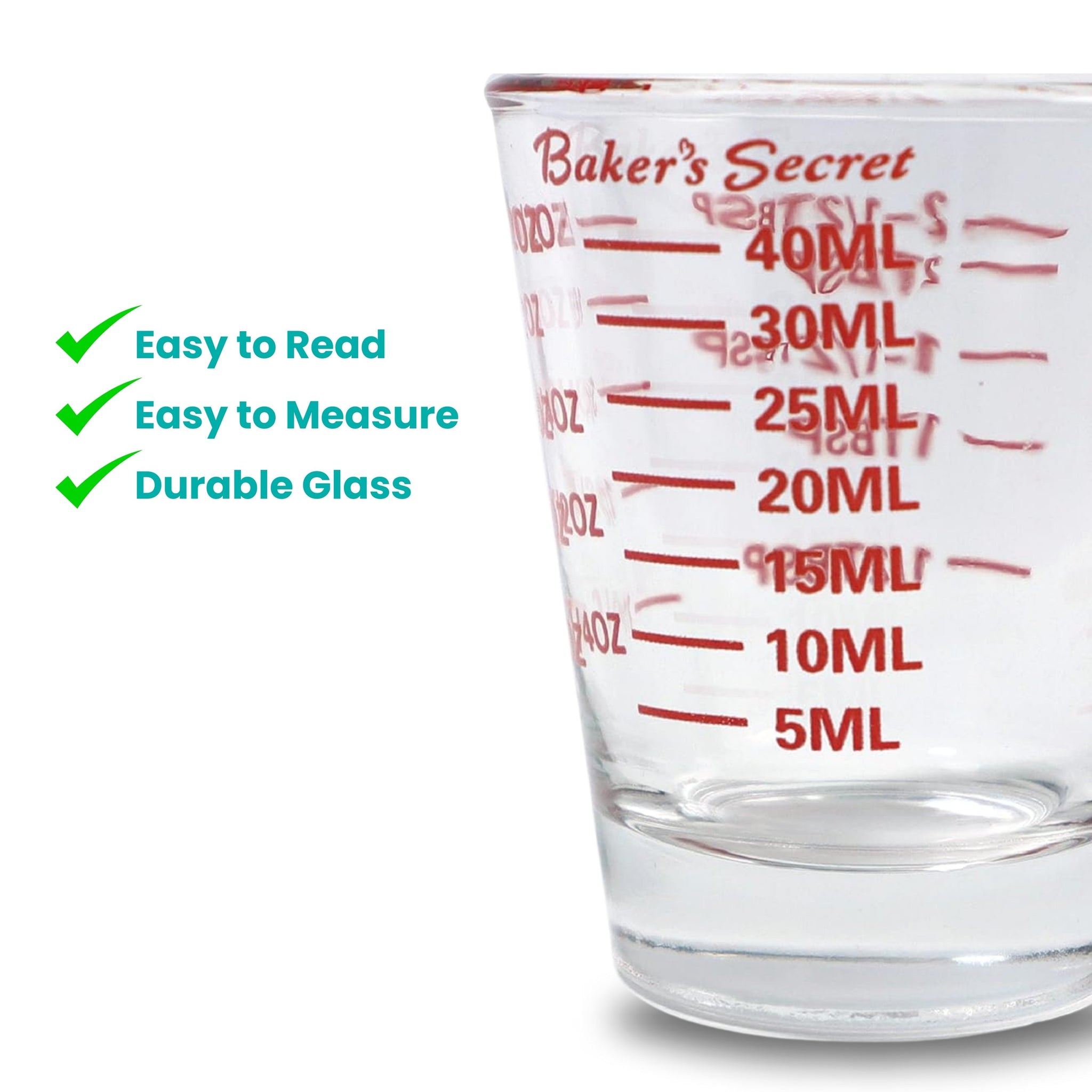 1.5oz Measuring Cup - Shot Glass  Cookware Accessories - Baker's Secret