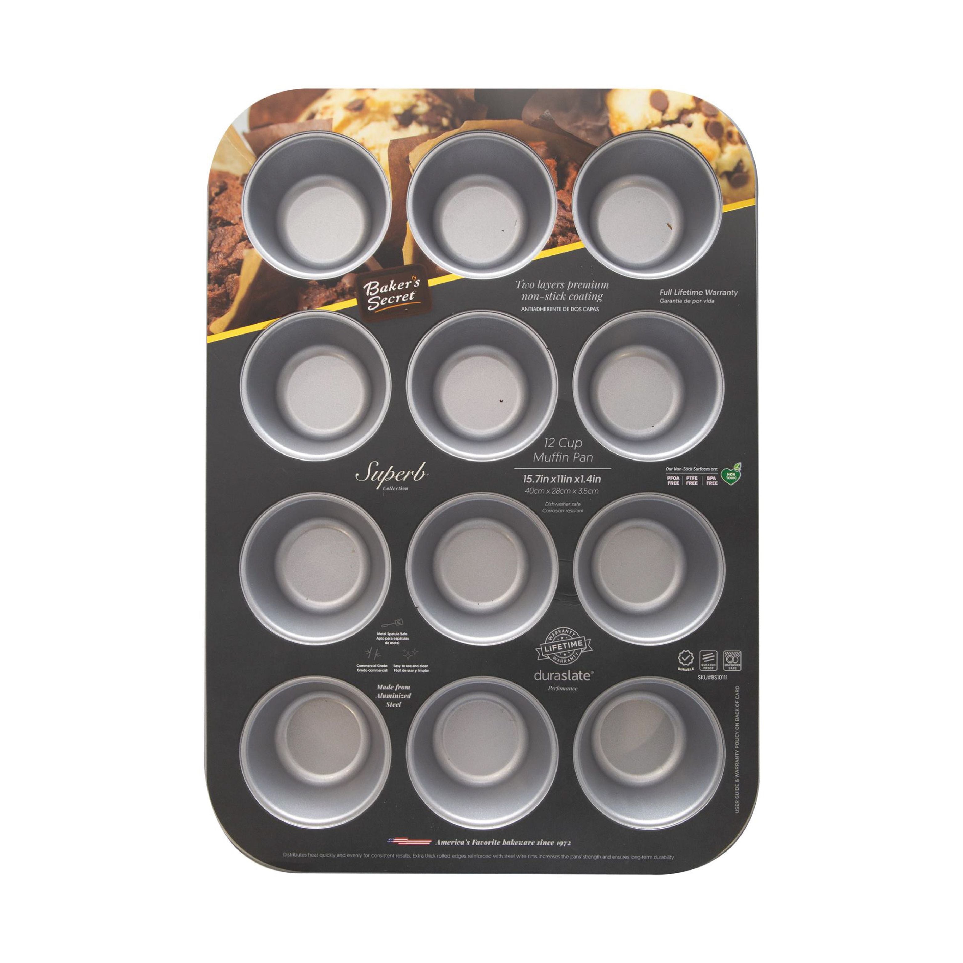 Twin Towers Trading 12 Cup Non-Stick Silicone Muffin Pan with Lid