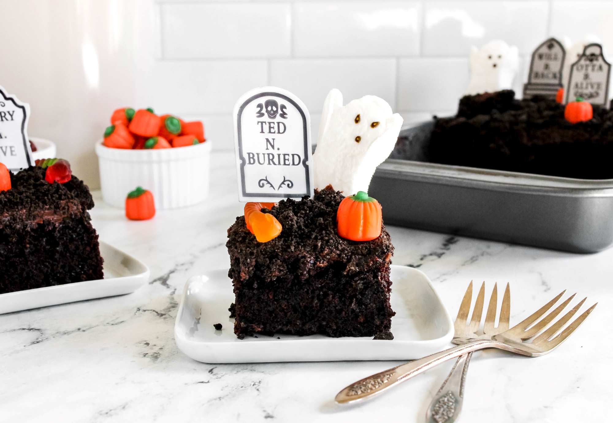 Chocolate Graveyard Cake