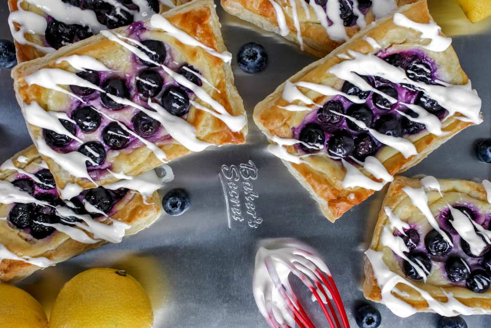 Blueberry Lemon Cream Danishes