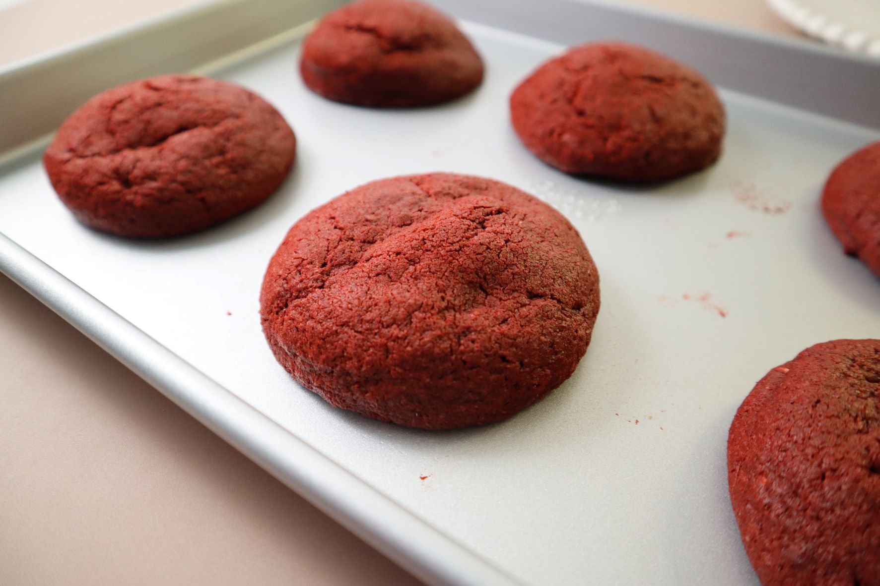 Red Velvet Stuffed Cookies