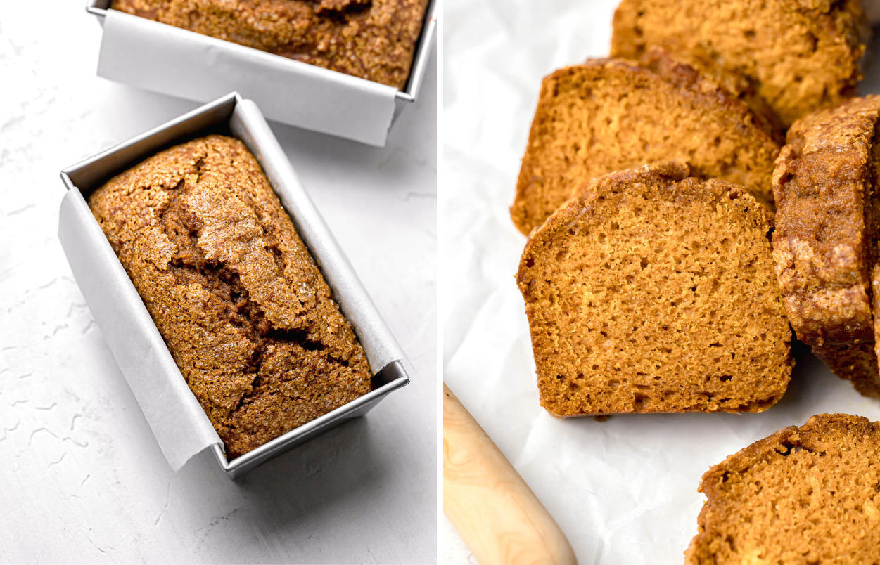 Pumpkin Bread with Cream Cheese Frosting