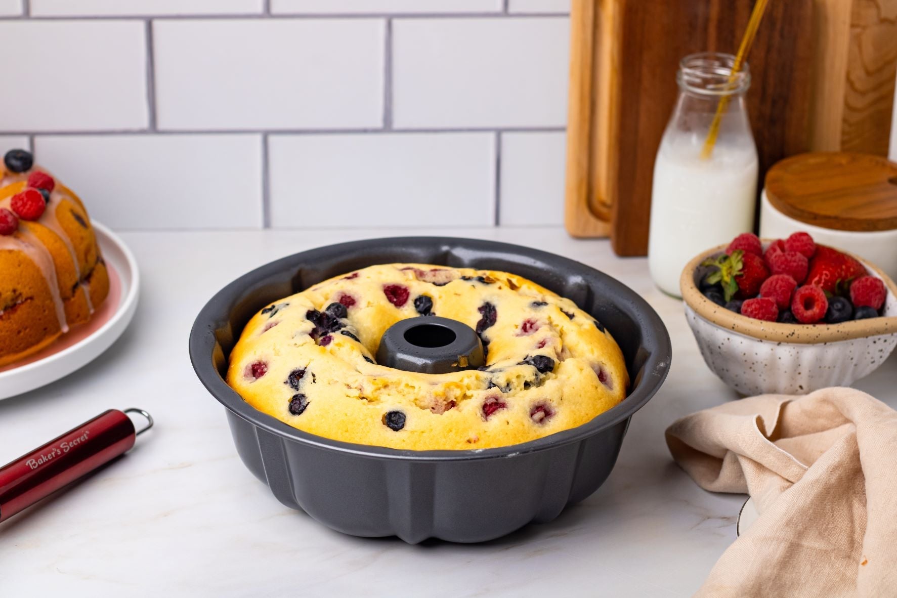 Berries & Cream Angel Cake