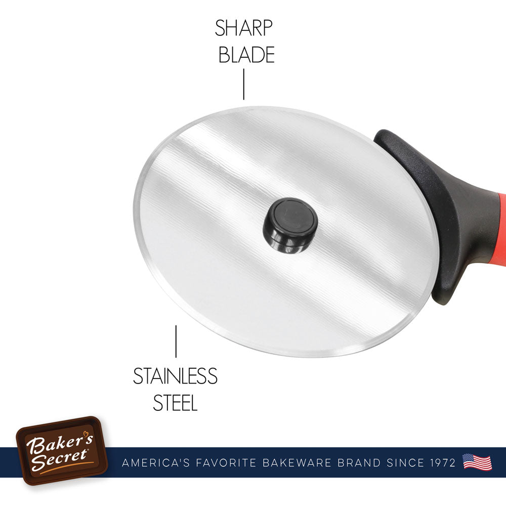 Stainless Steel Pizza Wheel  Cookware Accessories - Baker's Secret