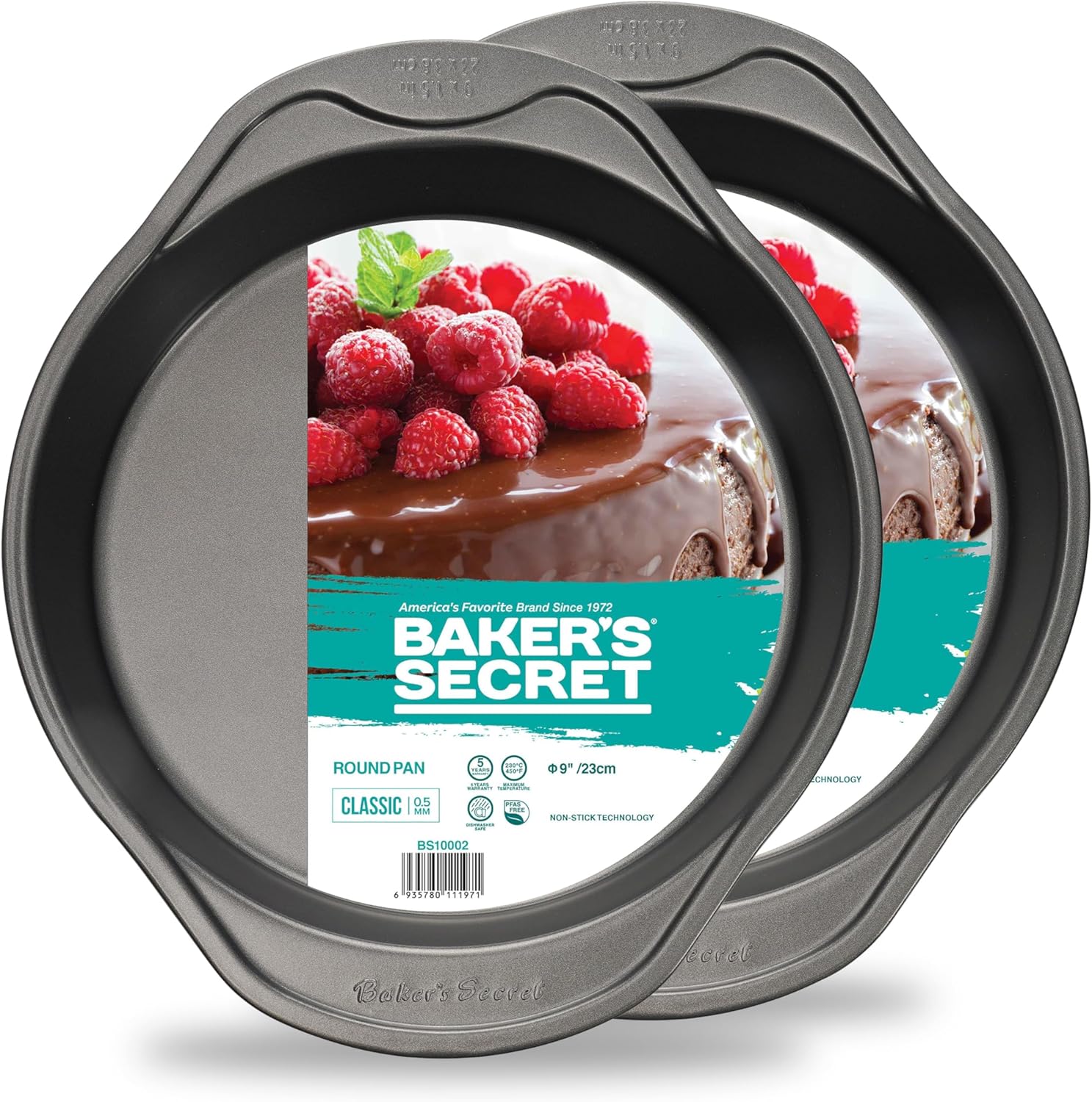 Round Pan 9" 2x 9" Round Pan Cake Pans & Molds - Baker's Secret