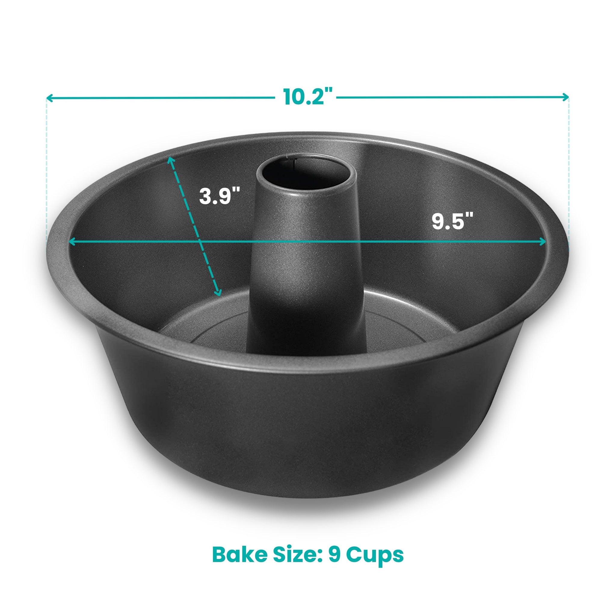 Angel Cake Pan 10.2"  Cake Pans & Molds - Baker's Secret