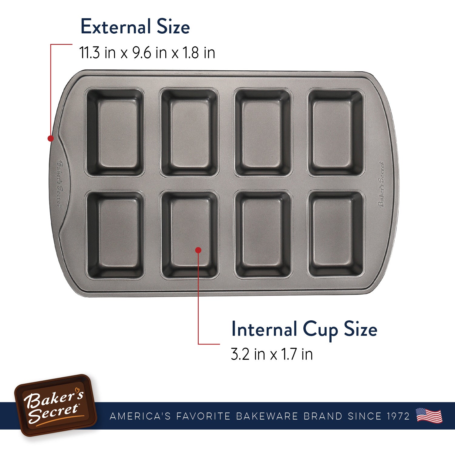 USA Pan - Mini Loaf Pan (8 Well)