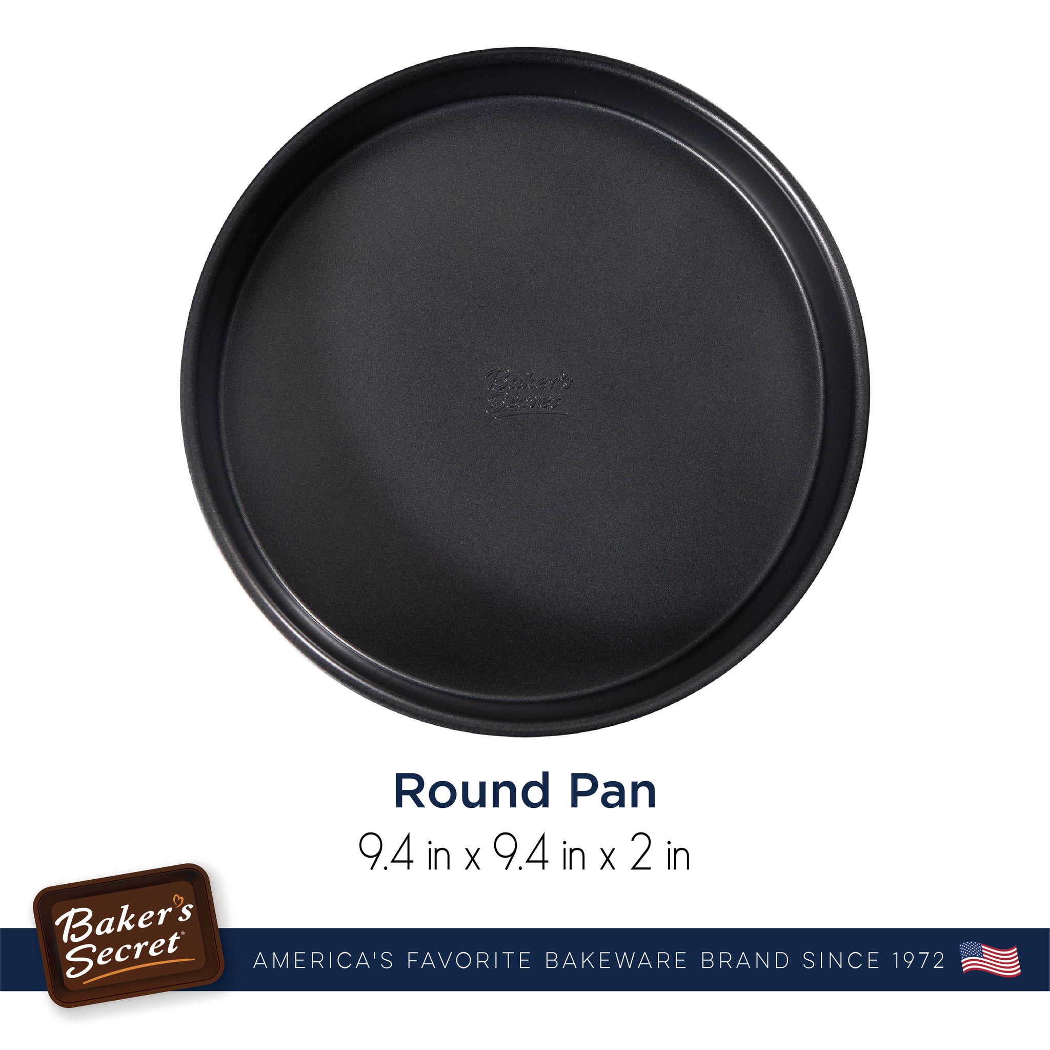 Round Cake Pan 9"  Cake Pans & Molds - Baker's Secret