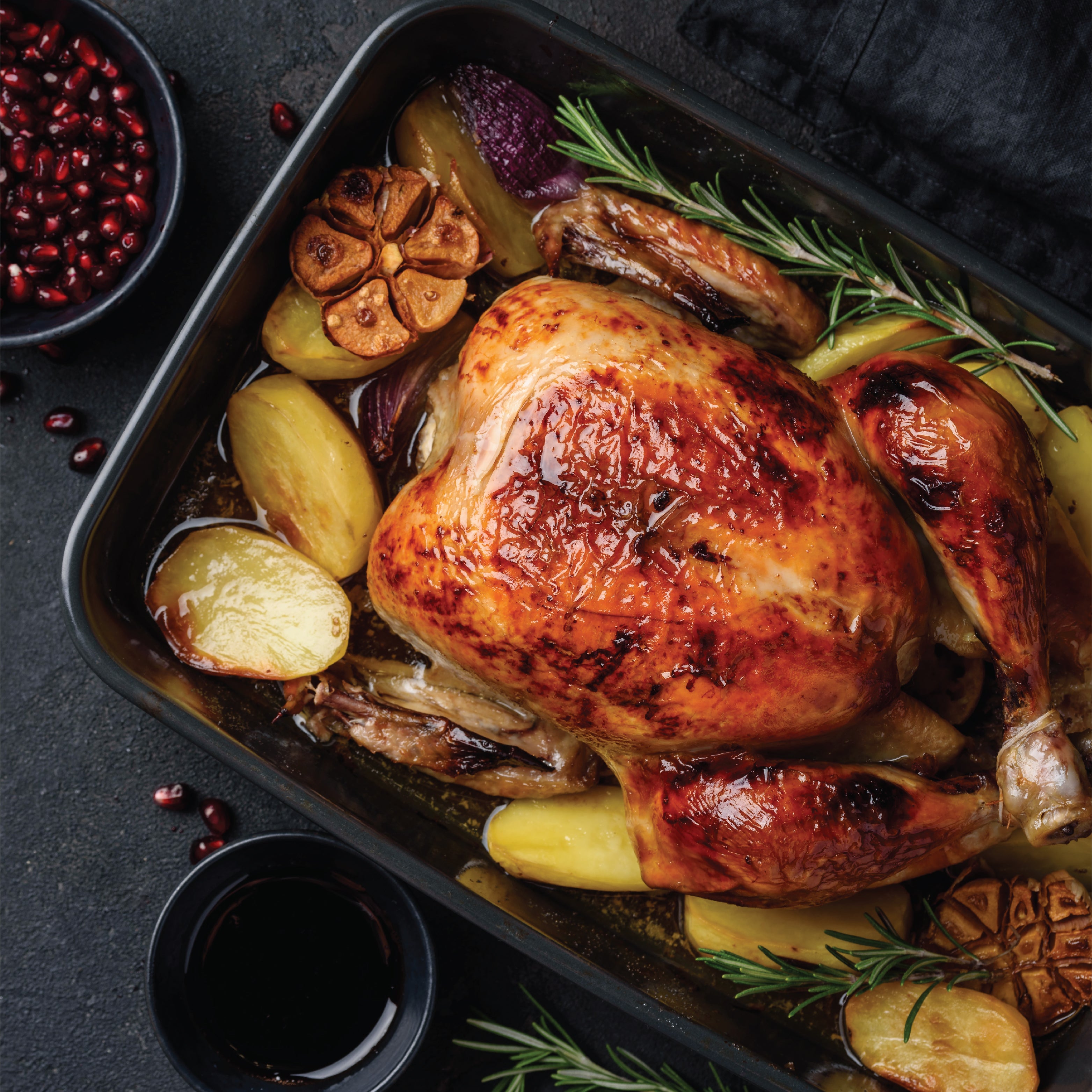 Turkey Roasting Pan All American 1930 Non-Stick Roast Pan & Griddle - USA Made 19x12 Inch Baking Pan