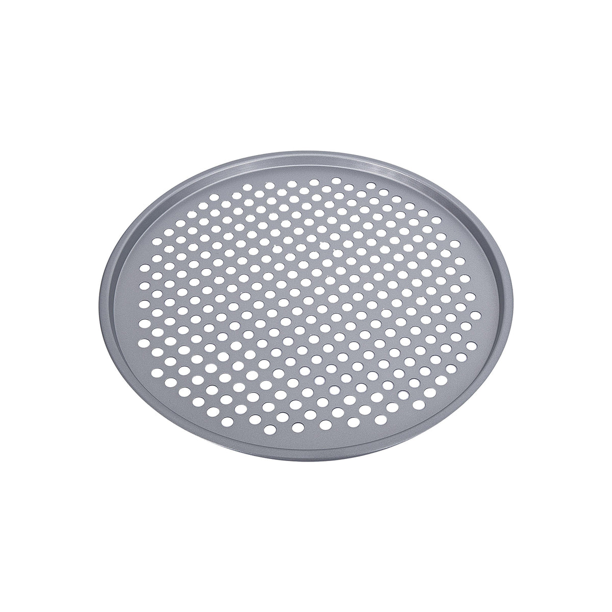 14-inch perforated nonstick pizza crisper, angled view