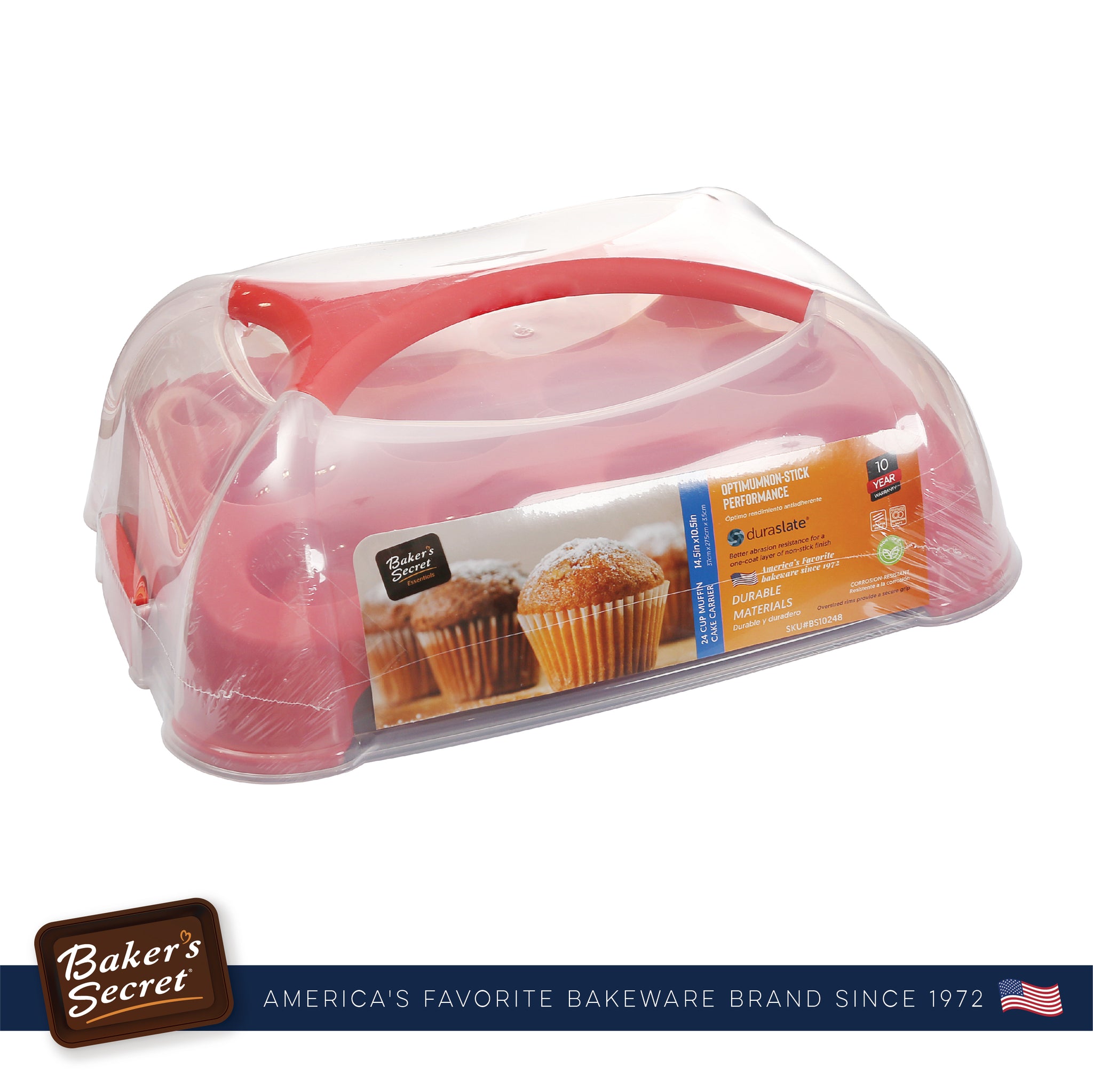 24 Cups Muffin Cake Carrier and Pan  Bakeware Sets - Baker's Secret
