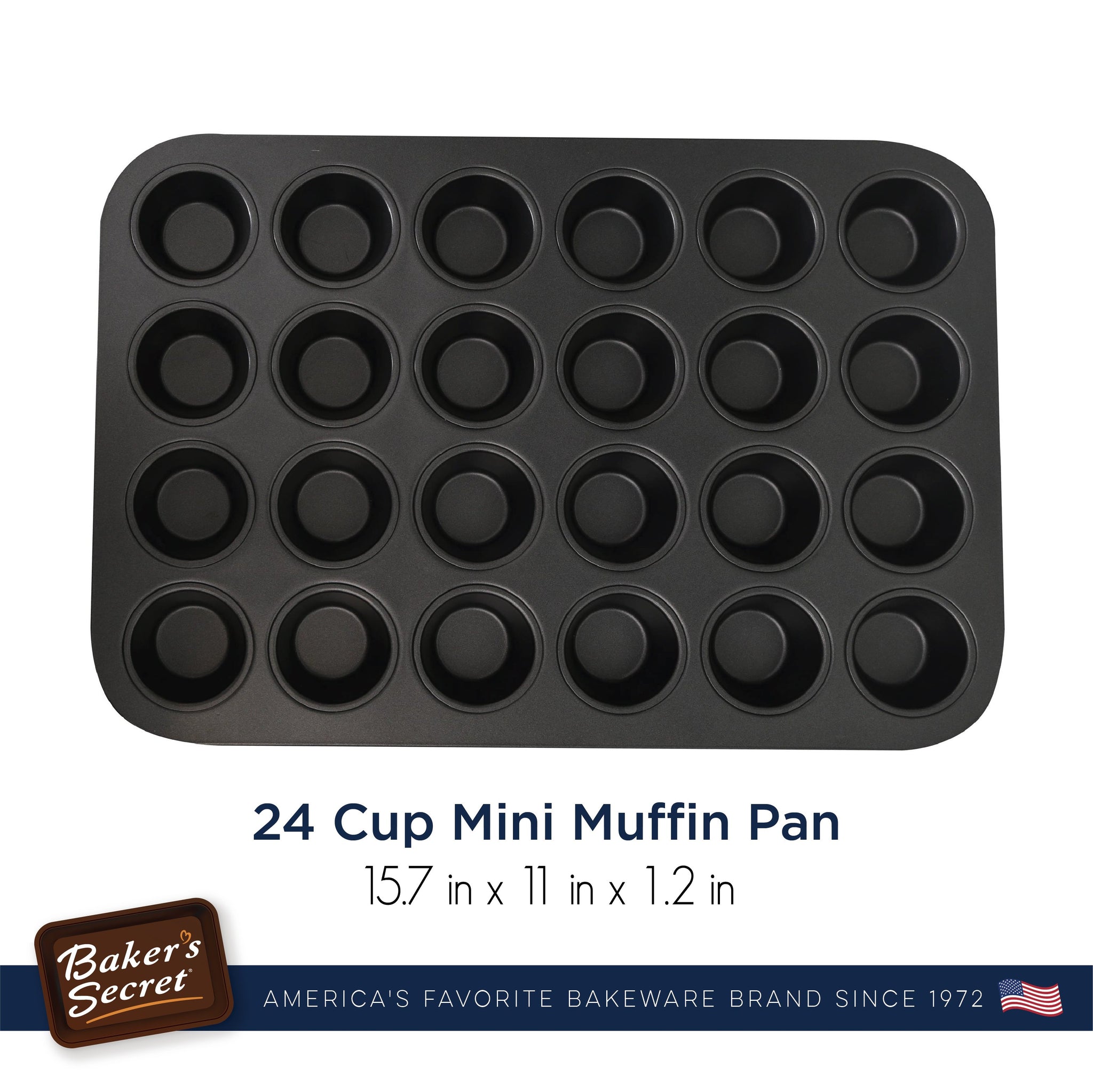 Silicone Muffin Pan, Bpa Free Cupcake Pans, Including Mini 24 Cups