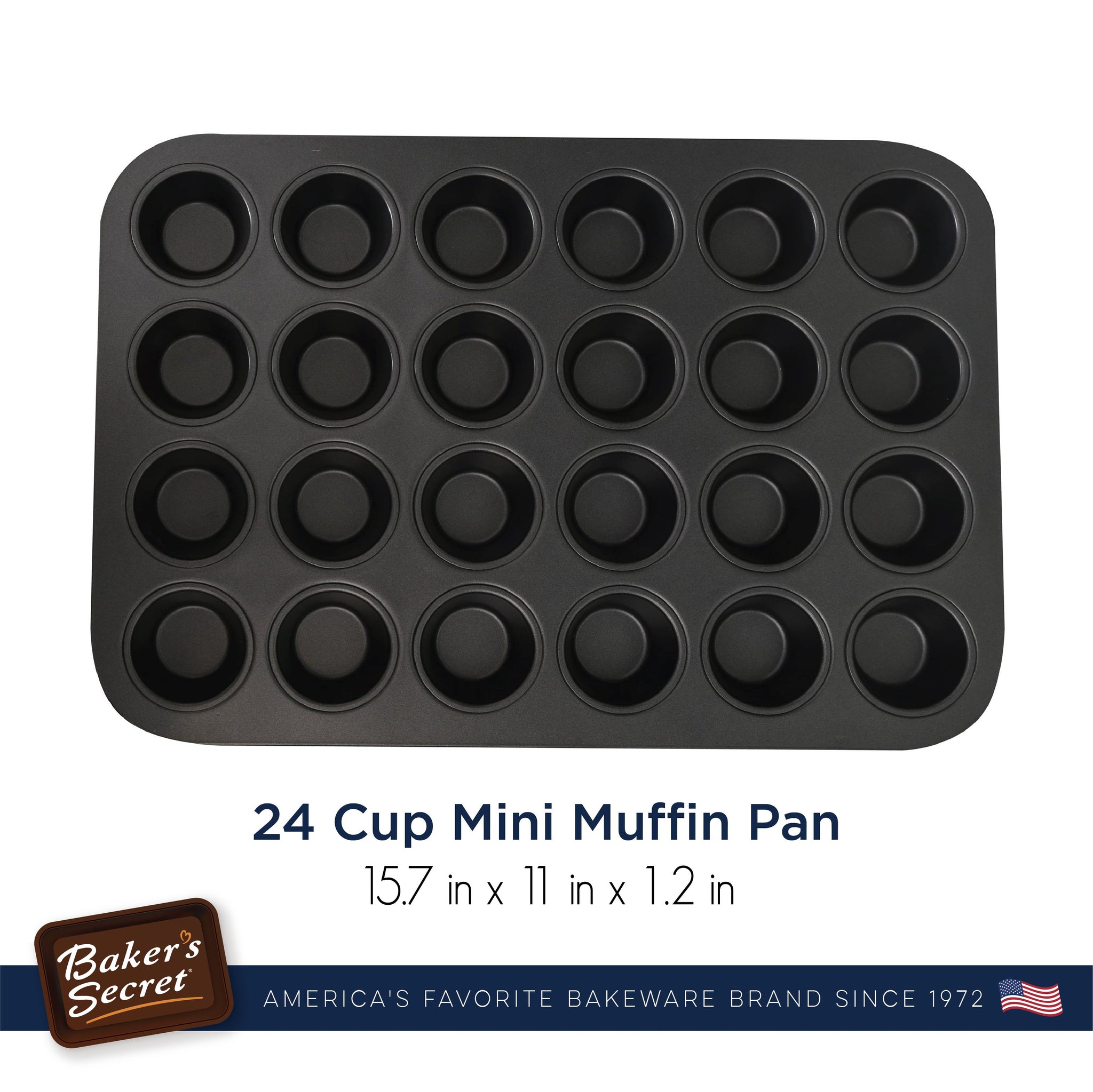 Silicone Muffin & Cupcake Baking Pan Set 12 24 Mini Cup Sizes Non BPA Bakeware