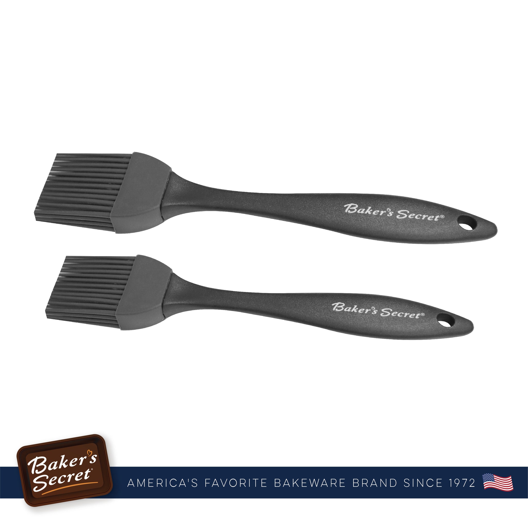 Silicone Brushes Set of 2  Cookware Accessories - Baker's Secret