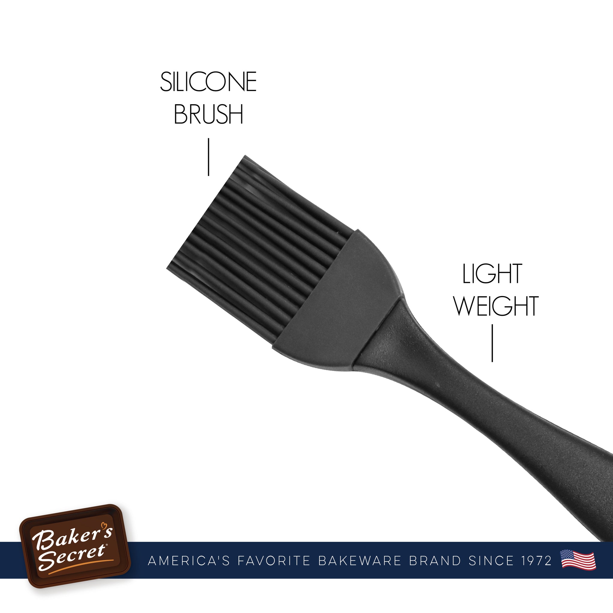 Silicone Brushes Set of 2  Cookware Accessories - Baker's Secret