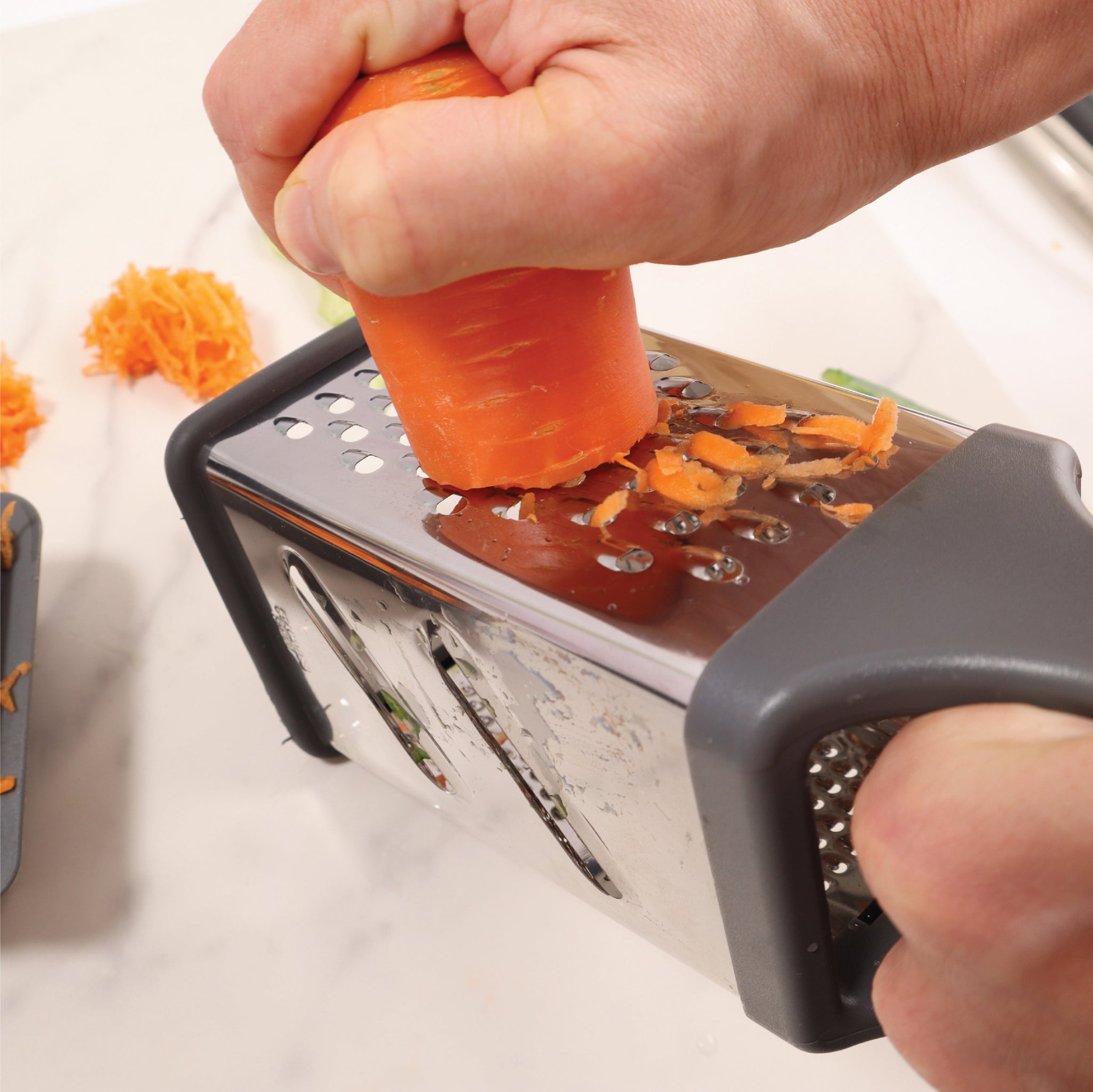 Stainless Steel Box Grater with Container  Cookware Accessories - Baker's Secret
