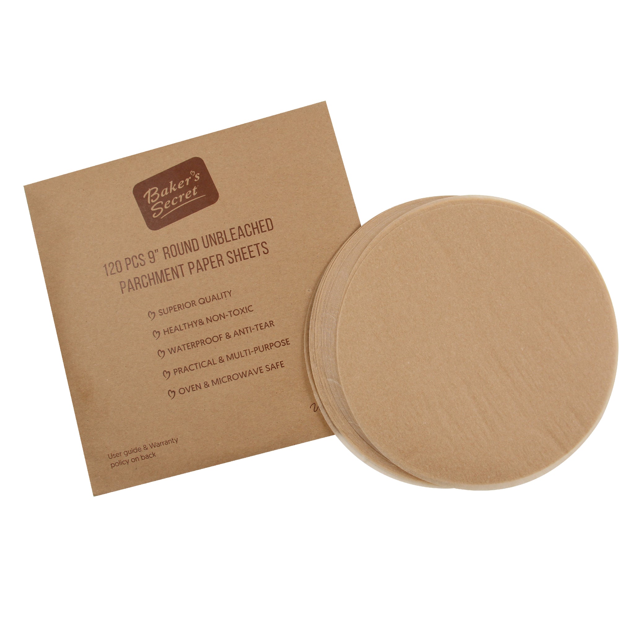 Non-stick Parchment Papers - Unbleached  Baking Mats & Liners - Baker's Secret