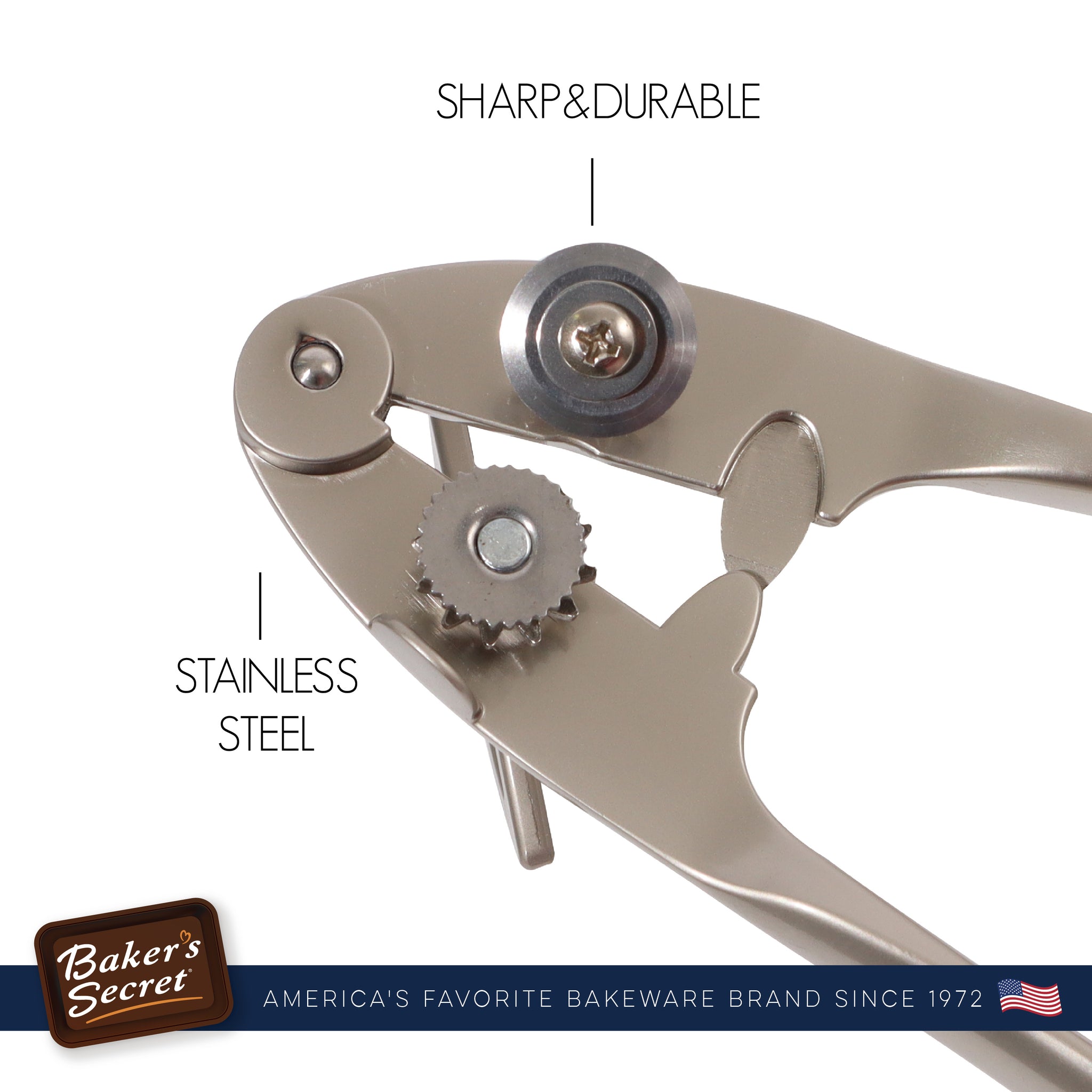 Stainless Steel Can Opener  Cookware Accessories - Baker's Secret
