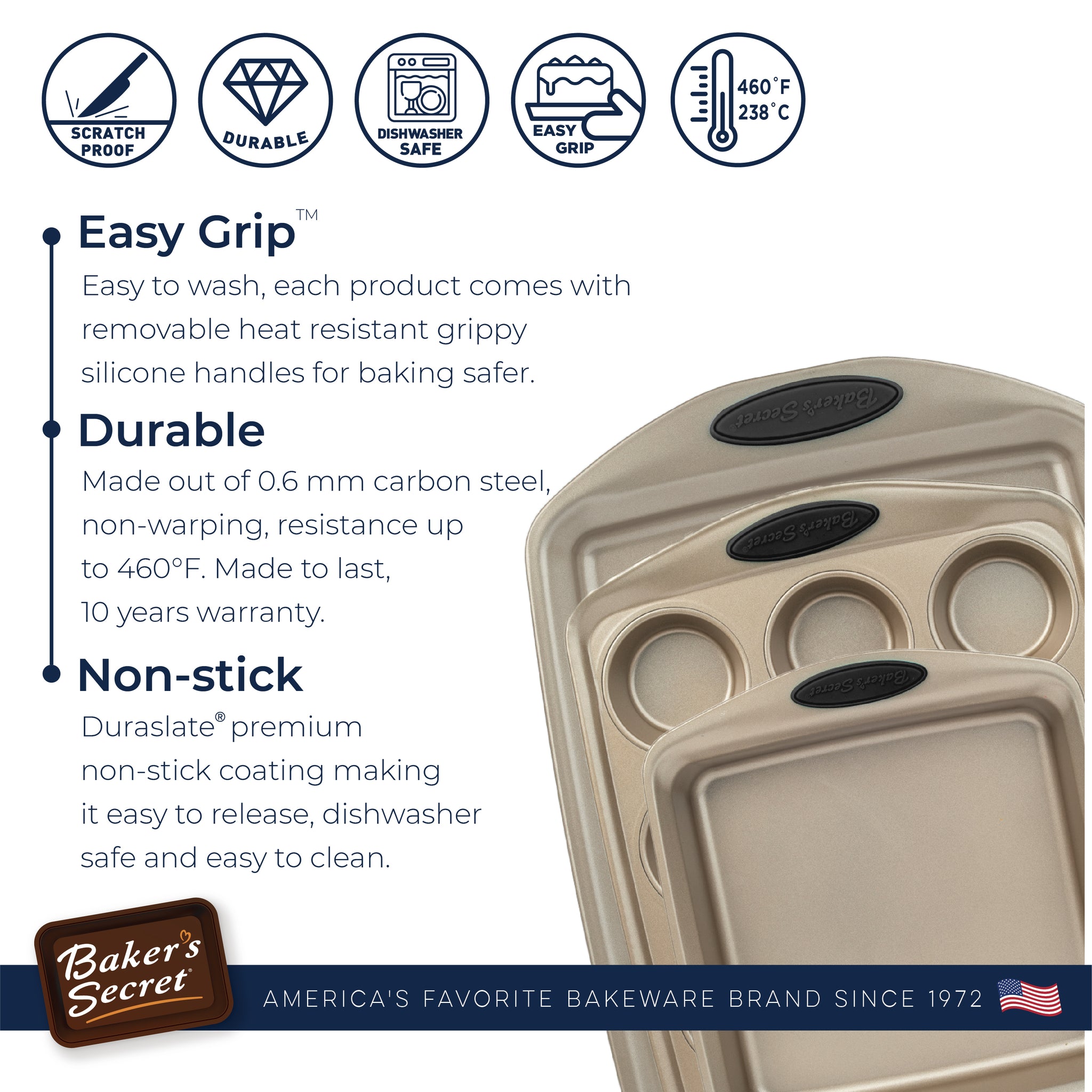 Bakeware set of 8  Bakeware Sets - Baker's Secret