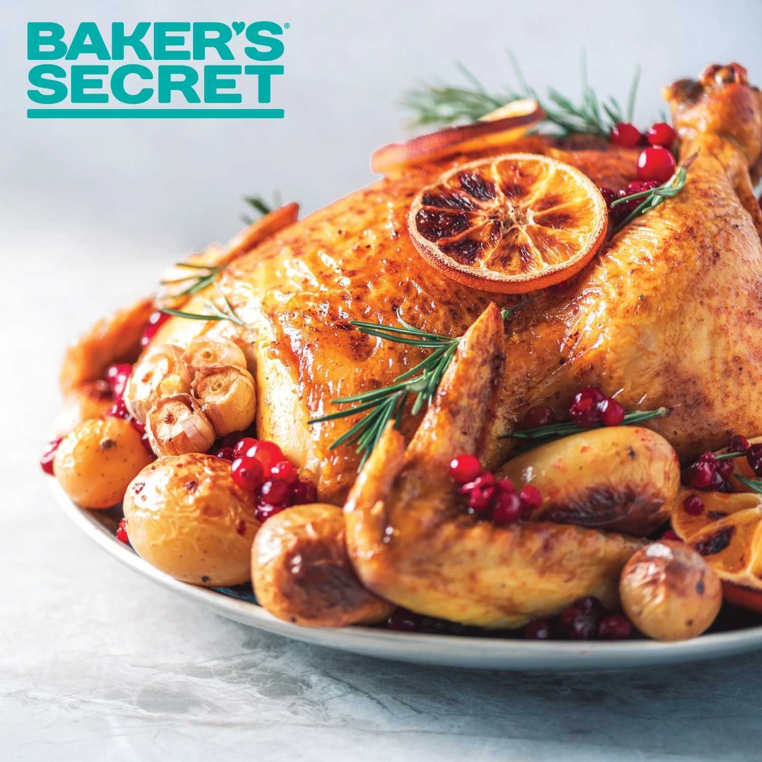 Large Roaster with Rack 19" x 13"   - Baker's Secret