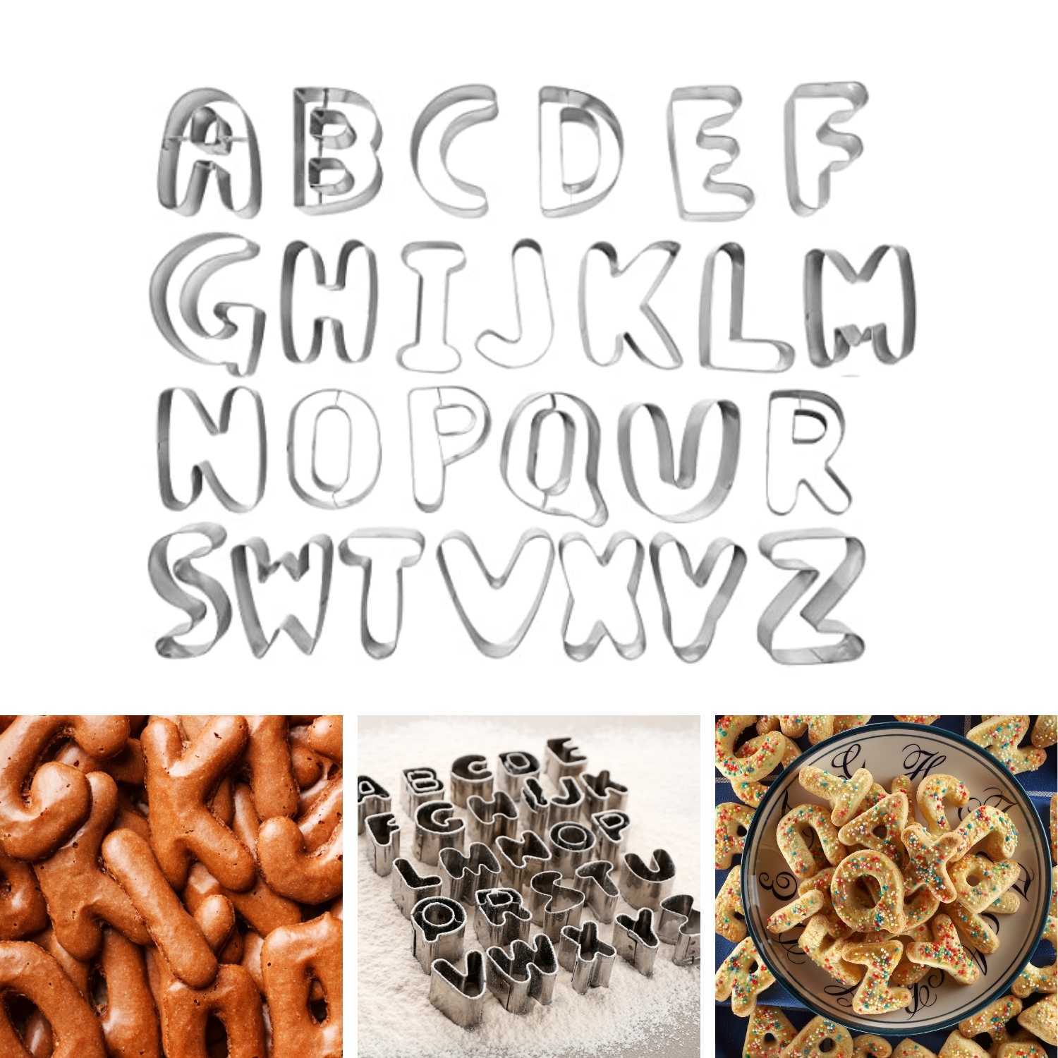 Cookie Cutters 26 Letters Alphabet Set  Bakeware Accessories - Baker's Secret